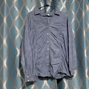 Chambray long sleeve shirt